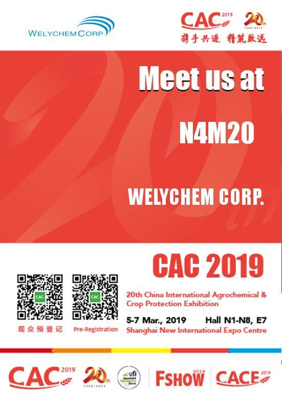 MEET WELYCHEM AT BOOTH No.N4M20 of CAC 2019 IN SHANGHAI